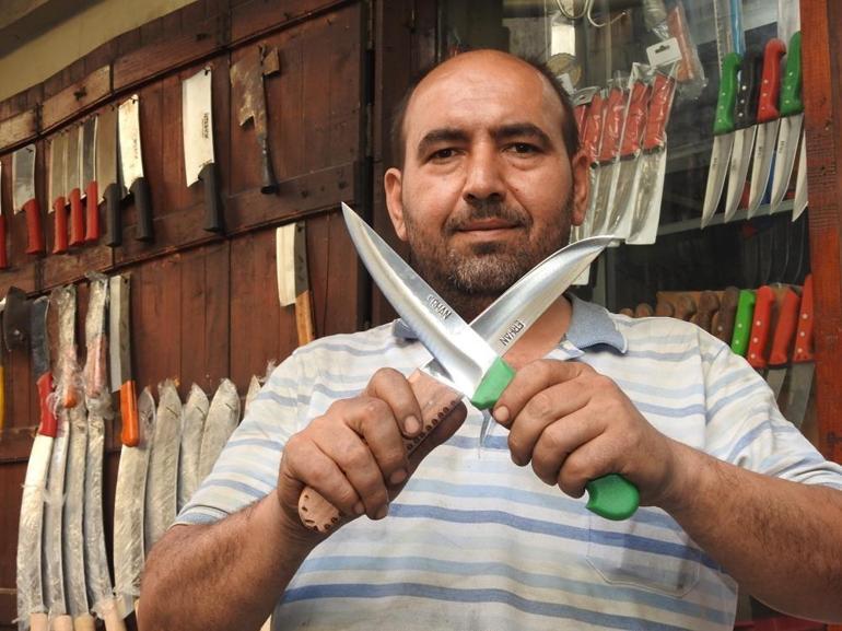 Gaziantepte bıçakçıların Kurban Bayramı mesaileri yoğunlaştı
