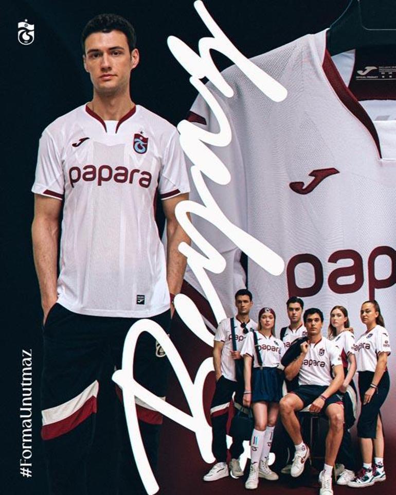 Trabzonspor’un 2025-2026 sezonunda giyeceği yeni formaları satışa çıkıyor