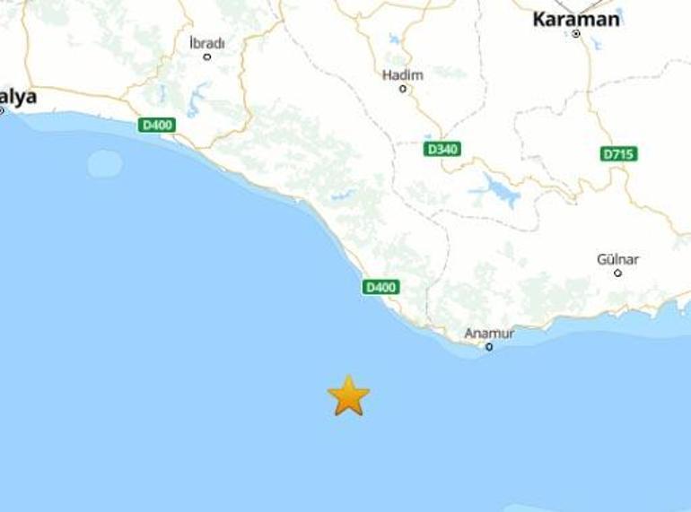 Antalyada korkutan deprem AFAD detayları paylaştı
