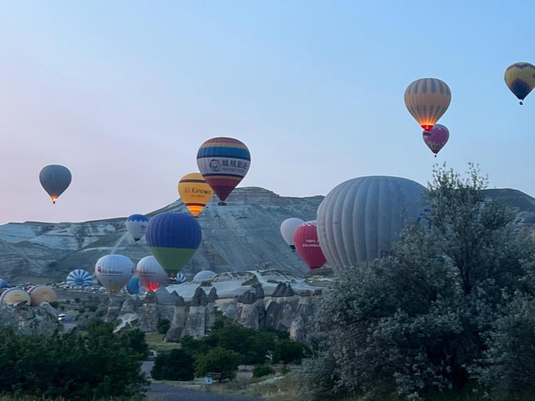 Kapadokya’da bayram tatili yoğunluğu Her yer doldu taştı