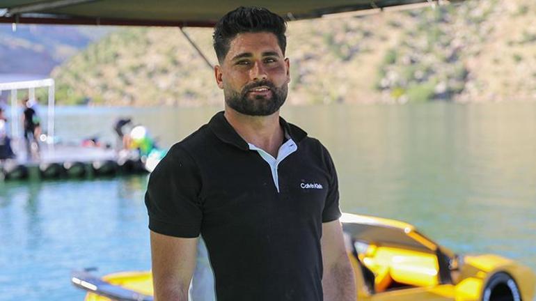 Dicle Baraj Gölünde alışılmadık görüntü Sürat motorları ziyaretçilerden büyük ilgi görüyor