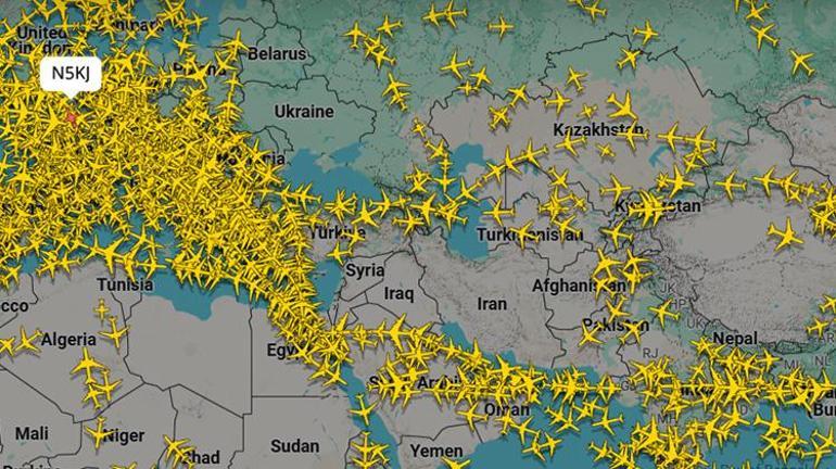 İsrail, İranı vurdu uçuşlar iptal edildi Hava trafiği Ortadoğuda yön değiştirdi