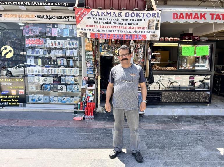 Hataylı çakmak doktoru baba, 2 metrekarelik dükkanla 3 evladını okutarak meslek sahibi yaptı