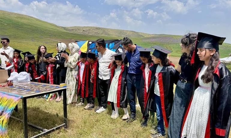 Ağrılı çocuklarının hayali gerçek oldu Gökyüzü rengarenk süslendi
