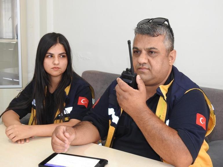 Gaziantepte baba kız birlikte hayat kurtarıyor