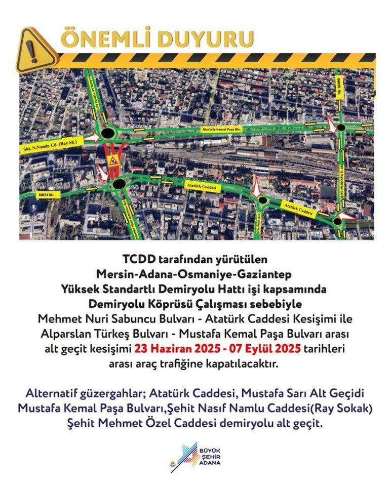 Adanalılar dikkat Bugün başlıyor, 7 Eylüle kadar sürecek