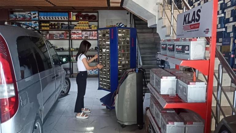 Zonguldakta oto tamirine kadın eli değdi Dükkanın beti bereketi arttı