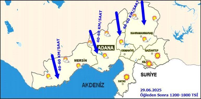 Adanada fırtına alarmı MGM duyurdu, bu akşam başlıyor, saatlerce sürecek