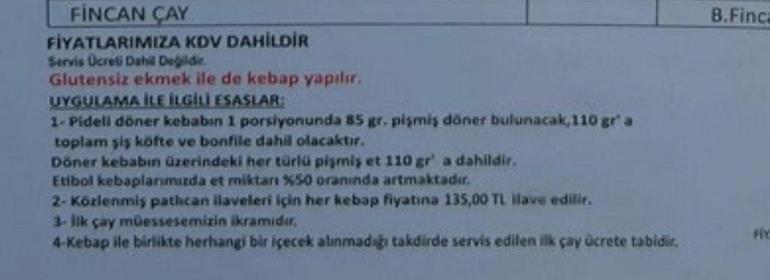 Bursada İskender tartışması Ünlü kebapçıdan tepki çeken menü: Fiyat listesi gündem oldu