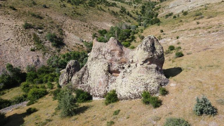 Yozgatta dağın tepesinde, duyanlar görmeden edemiyor: Duaları kabul oldu, bir anda taşa döndü