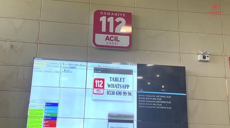 Osmaniyede acil tıp teknisyeni telefonda hayat kurtardı; O anlar çağrı merkezinin kayıtlarına yansıdı