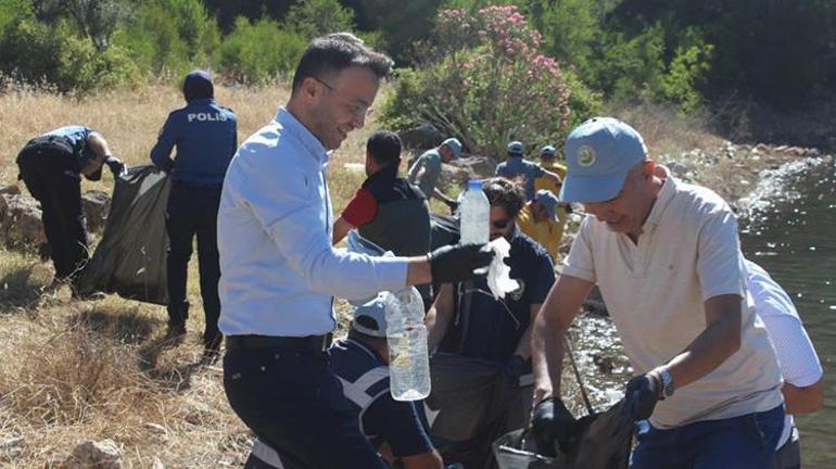 Fekede orman yangınlarına karşı ortak çevre temizliği