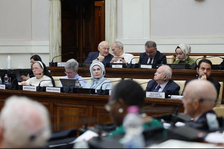 Emine Erdoğan, Vatikanda Dünya 5ten büyüktür mesajı verdi
