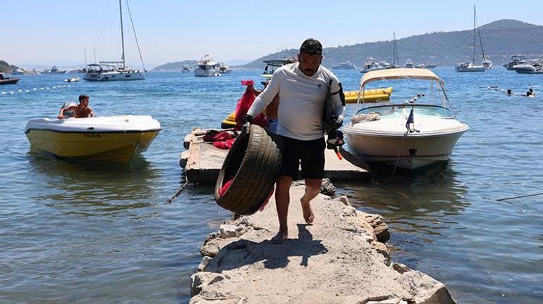 Bodrumda denizin dibinden çıkanlar görenleri hayrete düşürdü: Tam 98 kilo