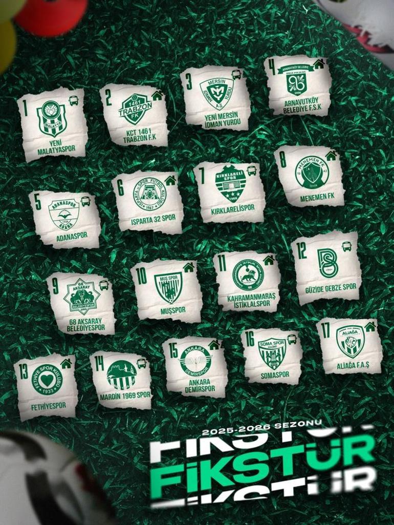 Bursaspor açılışı deplasmanda yapıyor İlk yarı fikstürü belli oldu