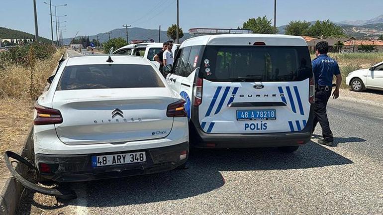 Muğlada 4 polis aracına çarparak kaçmaya çalışan şahıs yakalandı; Hatırlamıyorum