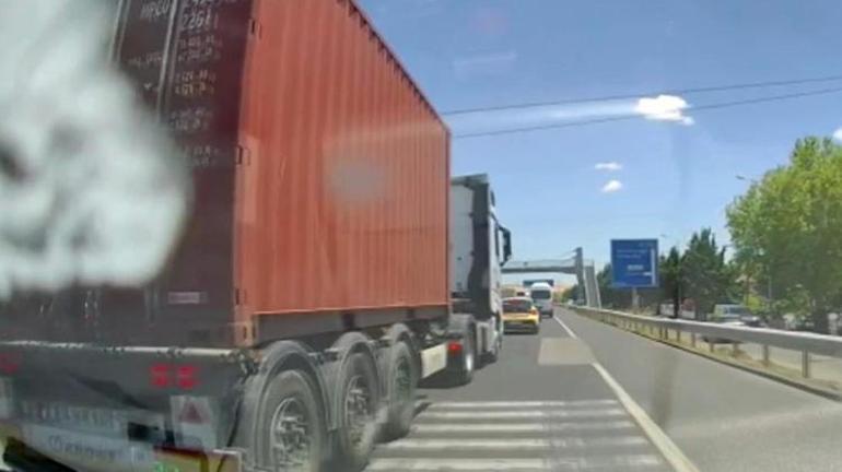 Yaşanan facia ders aldırmadı Tekirdağda tır sürücüsünden akıl almaz taciz: Bu resmen cana kast etmektir