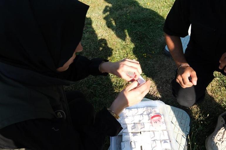 Çorumda yaprak bitiyle mücadele için 500 uğur böceği doğaya salındı