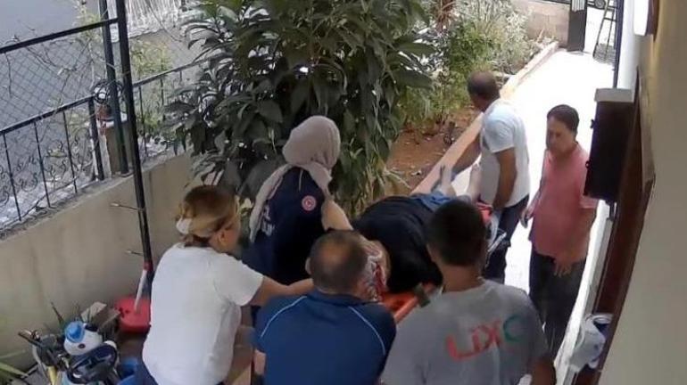 Adanada kargocu merdivenden düşen kadının hayatını kurtardı