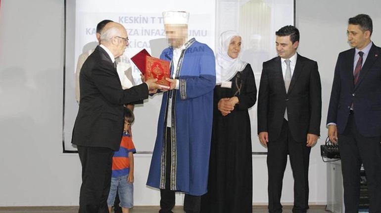 Kırıkkalede cezaevinde kalan hükümlü, 12 ayda Kuran-ı Kerimi ezberleyerek hafız oldu