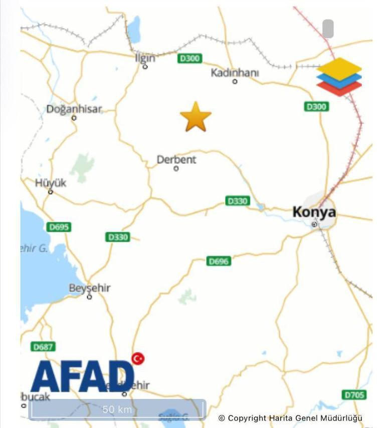 Konyada korkutan deprem AFAD duyurdu