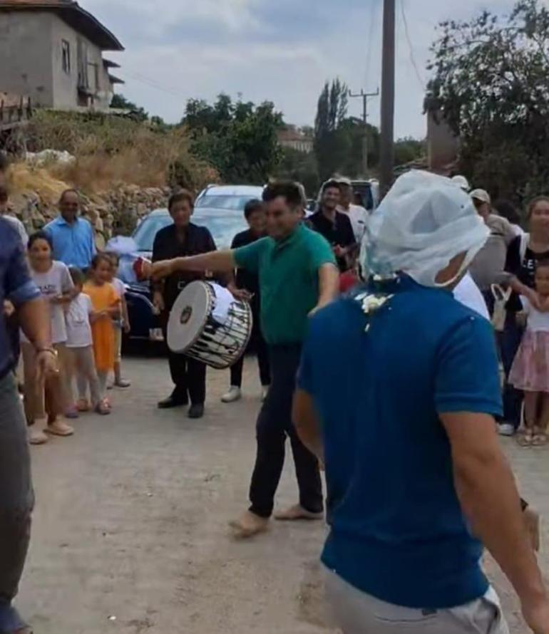 Manisada damada yapmadıklarını bırakmadılar Biberonla süt içti, kahve yaptı: Düğün değil sınav