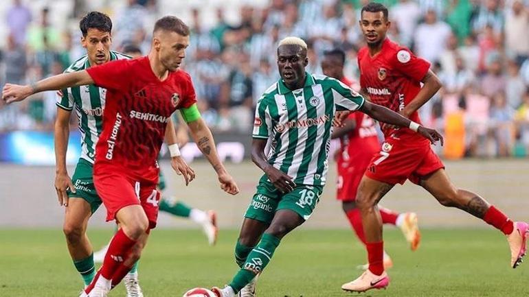 Konyaspor, Gaziantep FKyı farklı geçti Yeşil beyazlılar ikide iki yaptı