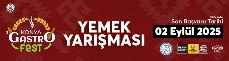 Konya Gastrofest başlıyor Başvuru için son gün 2 Eylül