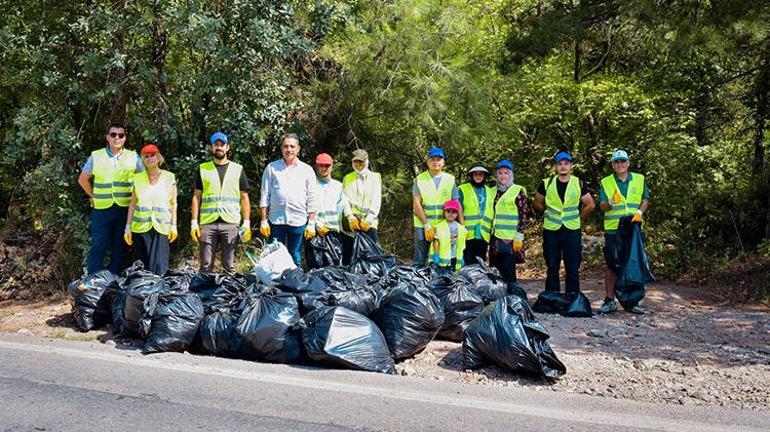 Bursada temizle, yeşert, koru seferberliği Atıkları tek tek topladılar