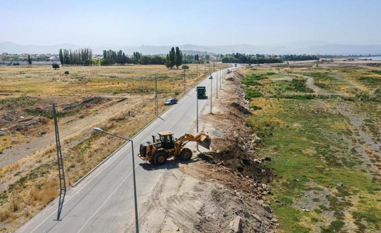 Van Gölü Sahil Yolunda sona gelindi 18 kilometrelik yol kent trafiğini rahatlatacak