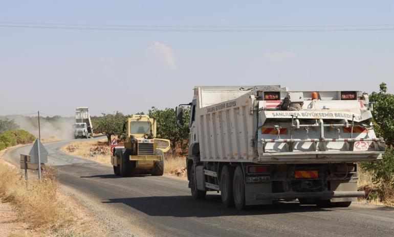 Halfeti’de yollar yenileniyor 13 kilometrelik asfalt çalışmaları başladı