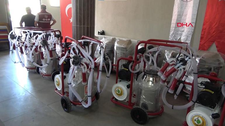 Bitliste Orman Köylülerini Kalkındırma Projesi kredisiyle alınan 14 süt sağım makinesi kadınlara teslim edildi