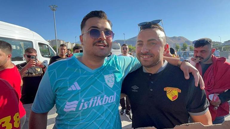 Kayseride güzel görüntüler Göztepe taraftarına yemek ikram edildi