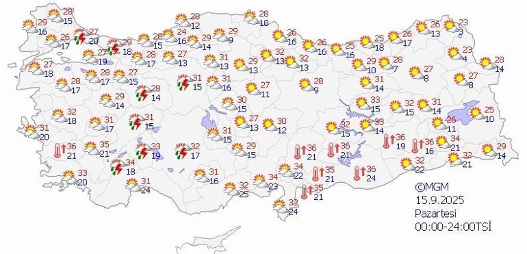 Konya için hasret bitiyor Bu iki güne dikkat | 15 Eylül haftası Konyada hava nasıl olacak
