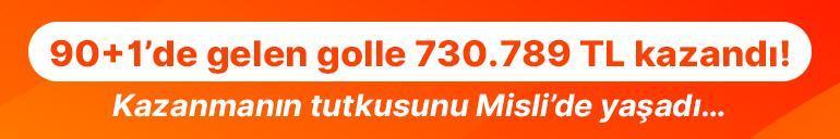 90+1’de gelen golle 730.789 TL kazandı Kazanmanın tutkusunu Misli’de yaşadı…