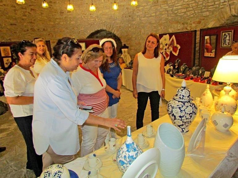 Çeşmenin tarihi kalesi emeğin sergisi oldu