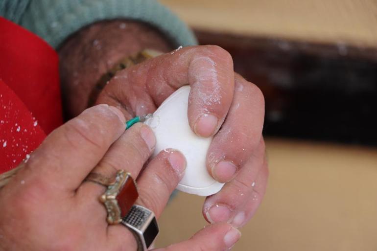 Eskişehirin beyaz hazinesi Gerçek lüle taşı tozuyla sahtesi yapılıyor