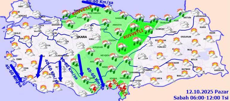 MGM duyurdu 7 il için alarm verildi: Çok kuvvetli olacak