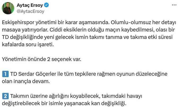 Eskişehirsporda isyan başladı: Taraftar tribüne çağırdı, yönetim karıştı
