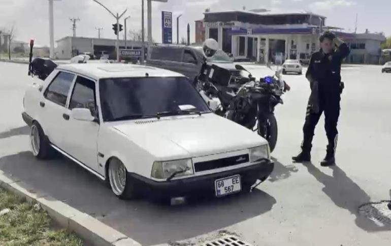 Arabasıyla herkesi şaşırtan o sürücüyü, polis de cezasıyla şaşırttı: 19 bin lira ceza kesildi