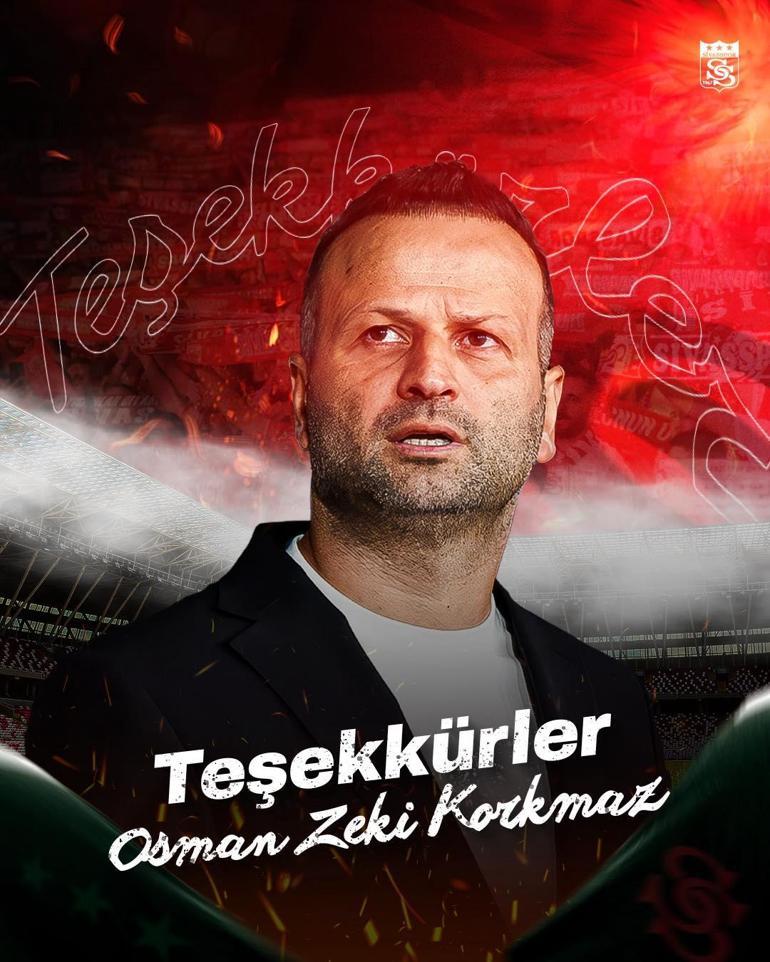 Sivasspor şok ayrılık Osman Zeki Korkmaz terk etti