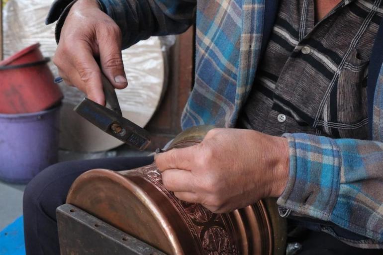 Gaziantepte 43 yıldır bu işi yapıyor Artık mesleği yok olma tehlikesi altında