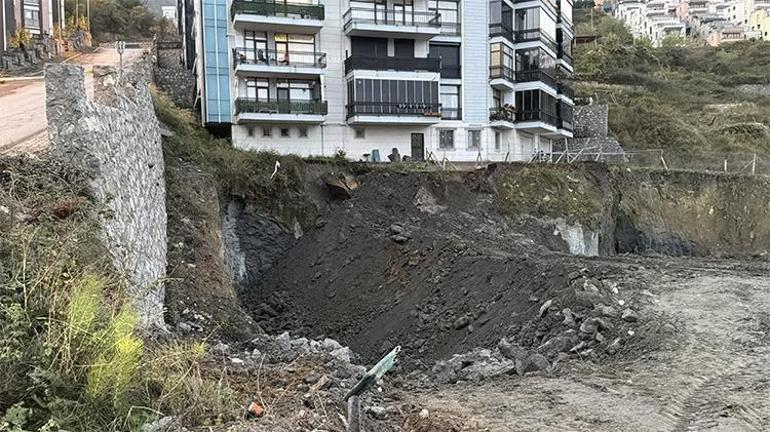 Bartından inşaat alanında toprak kayması: 70 kişi evlerinden tahliye edildi