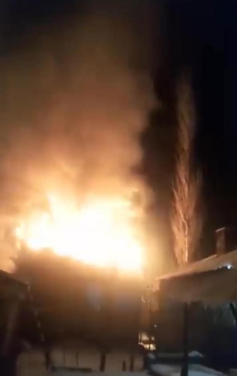 Hakkari Yüksekova’da korku dolu anlar: Kalorifer kazan dairesi cayır cayır yandı