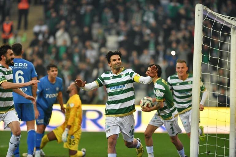 Bursaspor yine yıktı geçti Ankara Demirspor maçında rekor