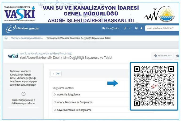 Vanlılara güzel haber VASKİ duyurdu, artık e-Devlet üzerinden yapılacak