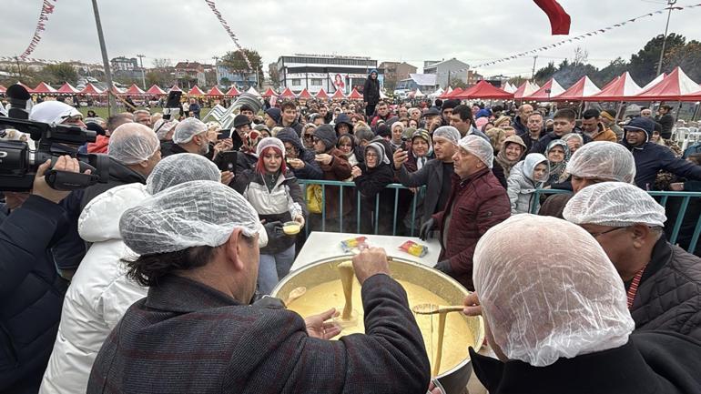 Tekirdağda akın ettiler 1 ton ürün bedavaya dağıtıldı