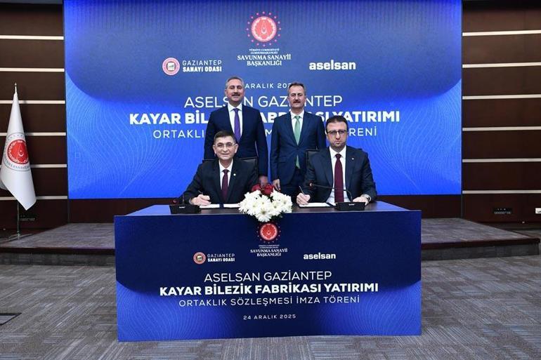 Gaziantepe dev yatırım ASELSAN Gaziantep Kayar Bilezik Fabrikası için sözleşme imzalandı