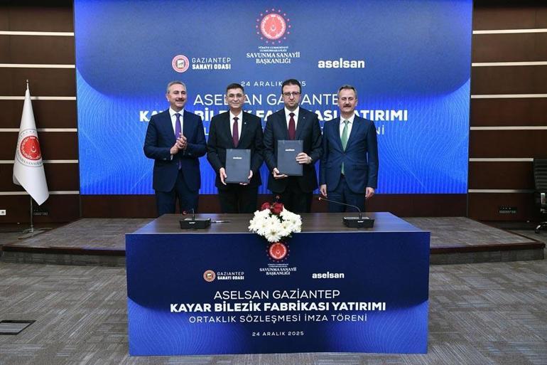 Gaziantepe dev yatırım ASELSAN Gaziantep Kayar Bilezik Fabrikası için sözleşme imzalandı