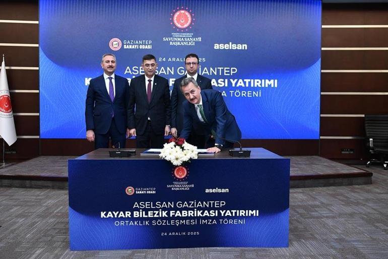 Gaziantepe dev yatırım ASELSAN Gaziantep Kayar Bilezik Fabrikası için sözleşme imzalandı